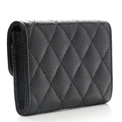 Chanel Caviar Quilted Flap Card Holder Black 3 of 9