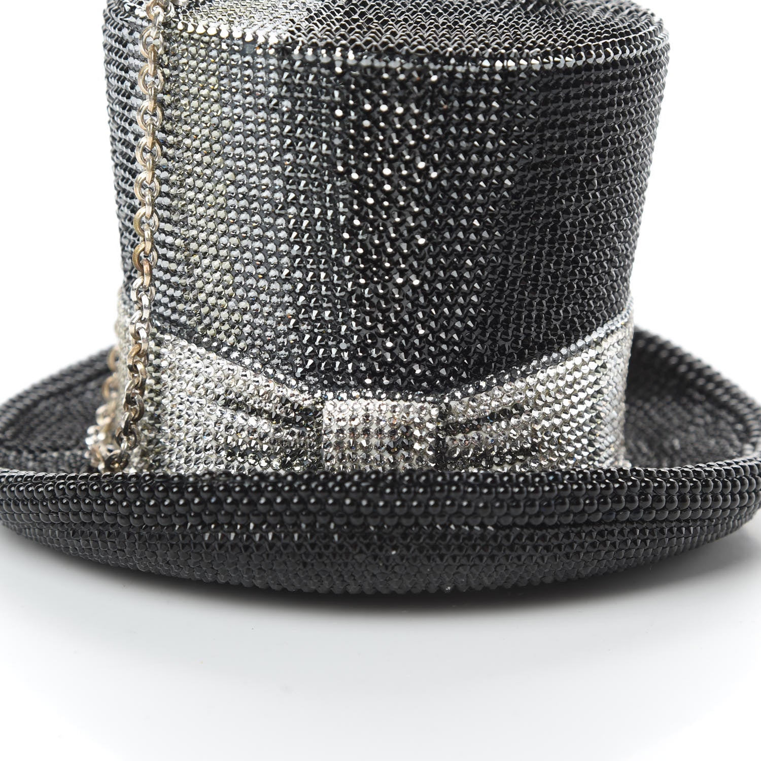 Judith Leiber Swarovski Crystal Top Hat Clutch Jet Multicolor 9 of 14