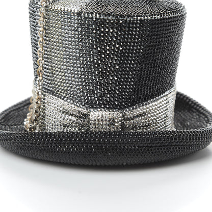 Judith Leiber Swarovski Crystal Top Hat Clutch Jet Multicolor 9 of 14