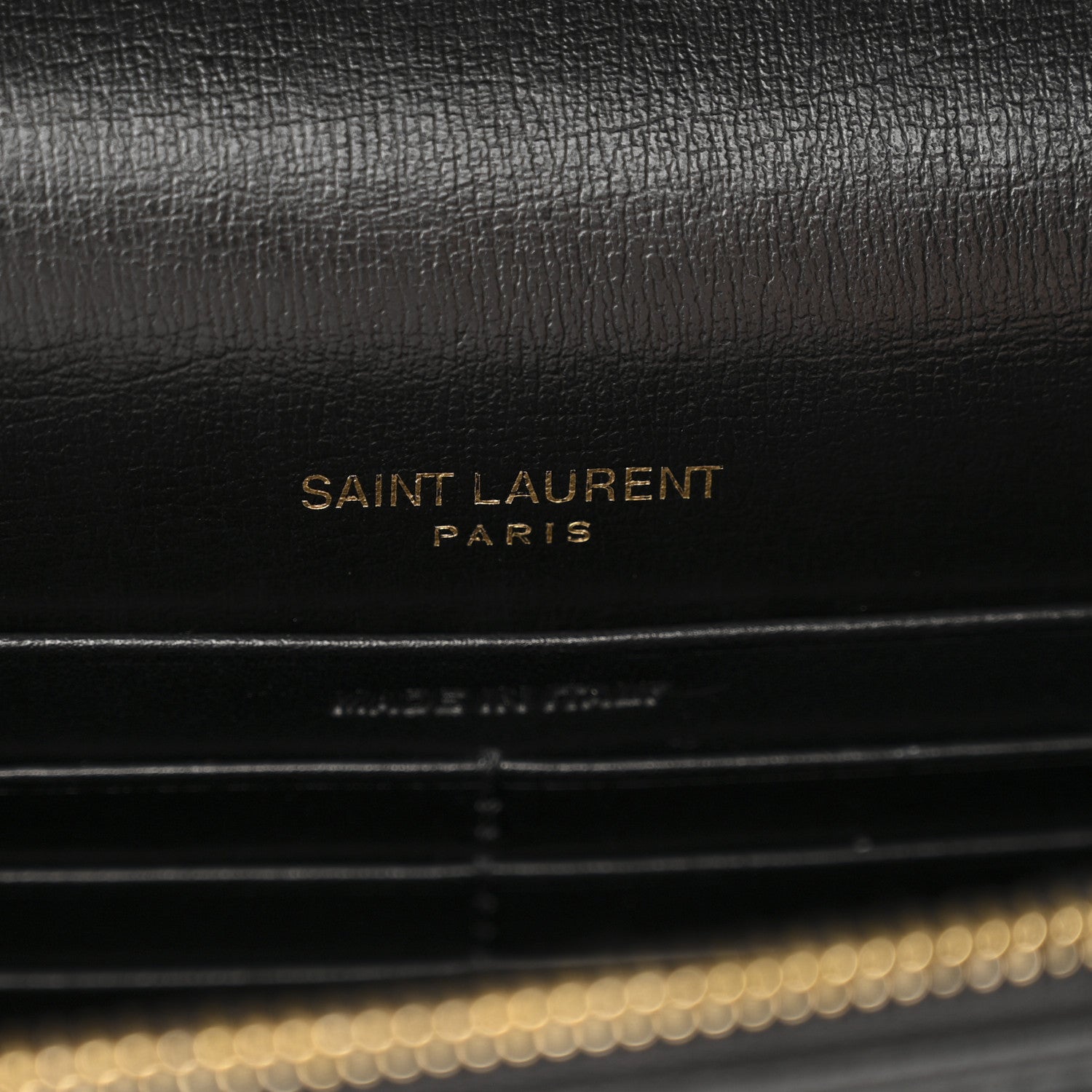 Saint Laurent Calfskin Monogram Sunset Chain Wallet Black 6 of 11