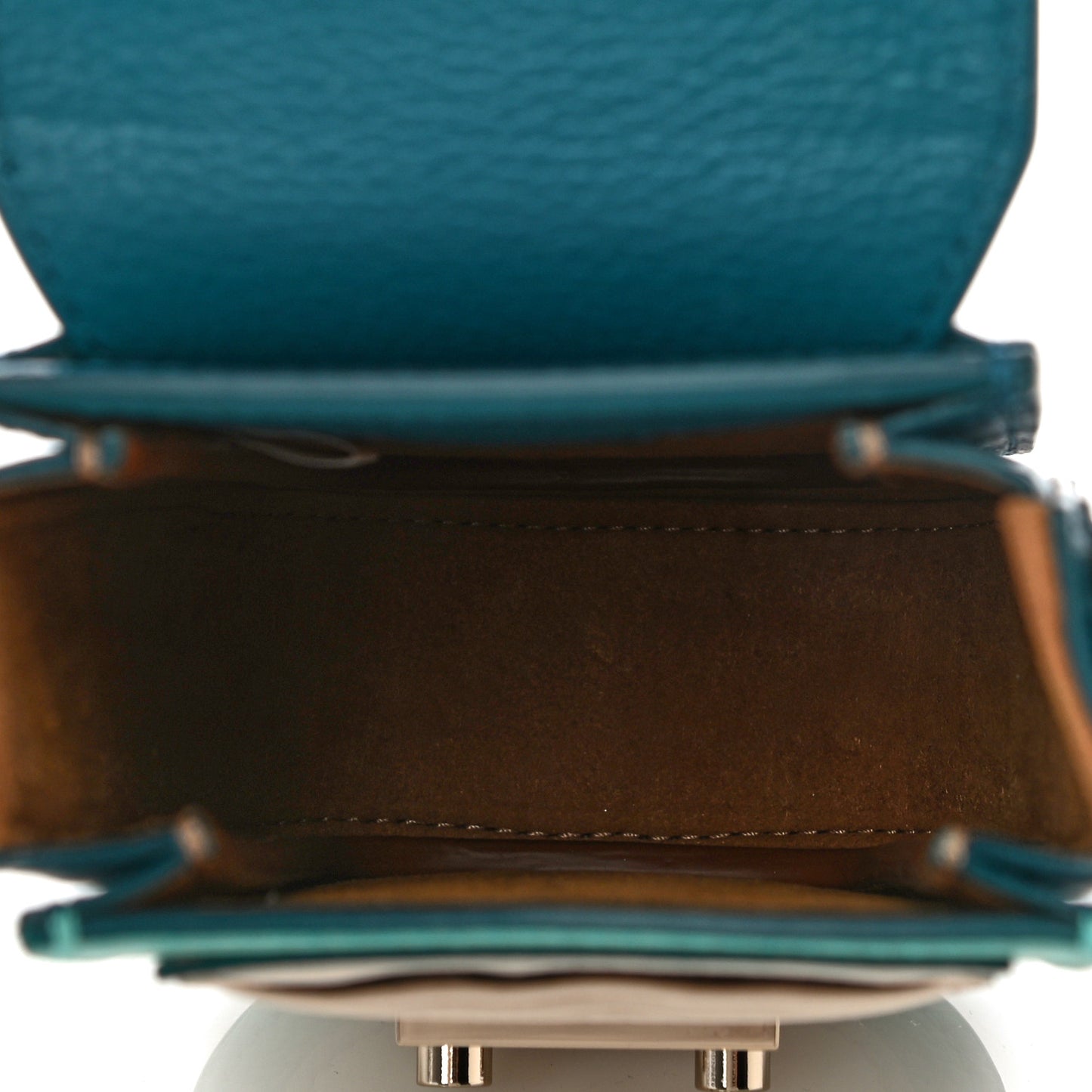 Calfskin X-Mini Patricia Crossbody Deep Lagoon
