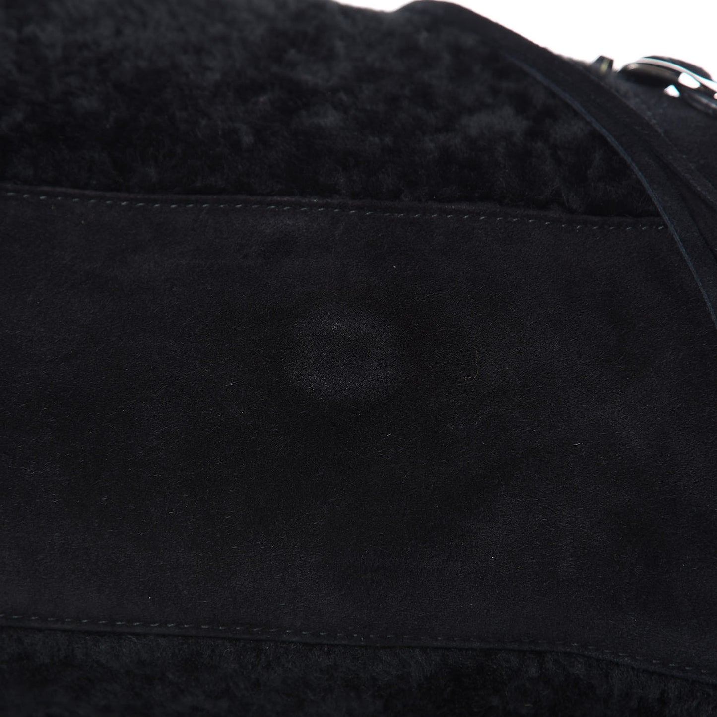 Shearling Suede Classic Hardware City Black