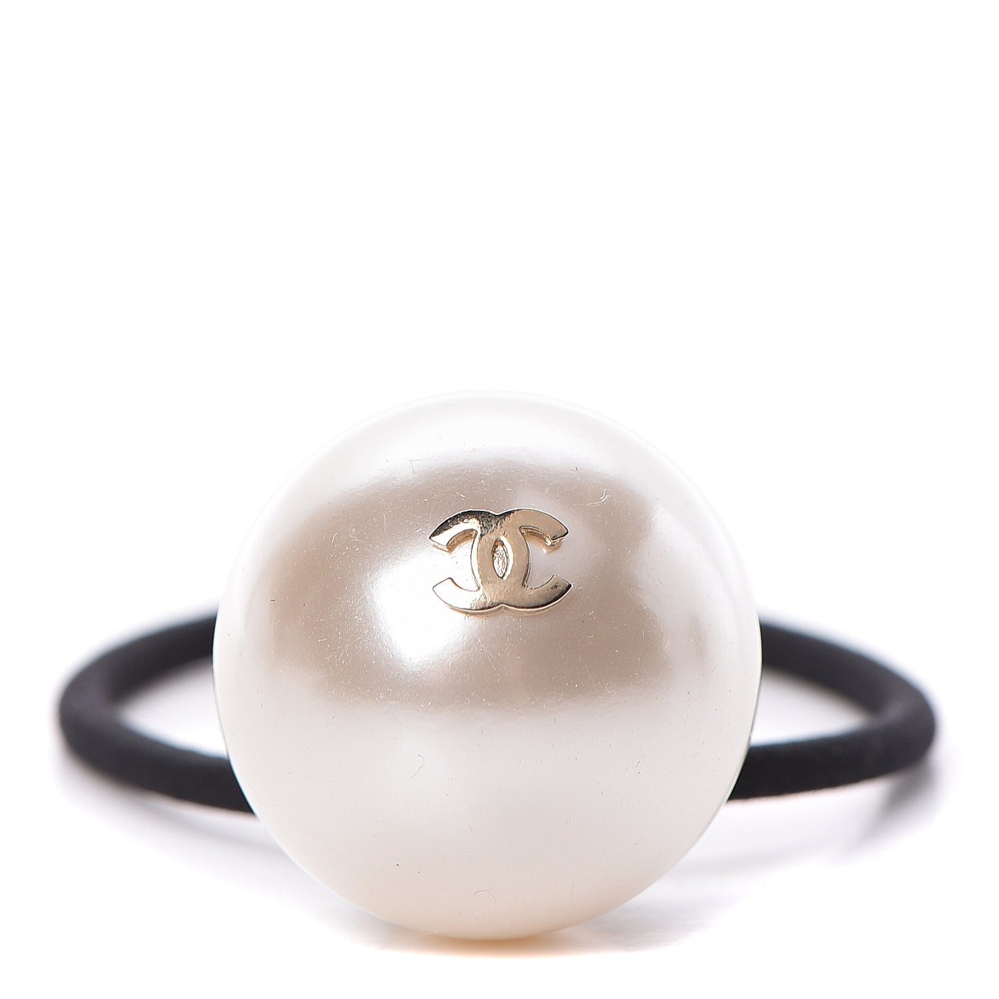 Pearl CC Hair Tie Black White