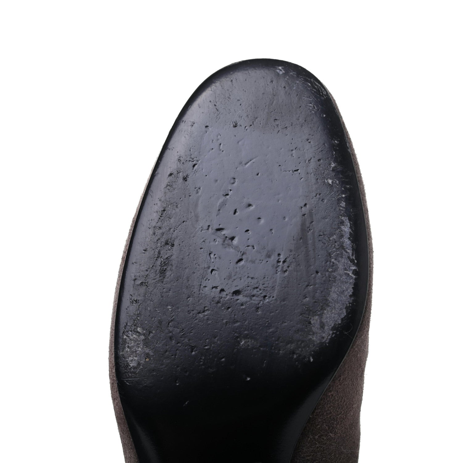 Saint Laurent Suede Babies 40 Over The Knee Boots 36 Road Grey 9 of 19