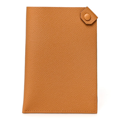 Hermes Epsom Tarmac PM Passport Holder Sesame 1 of 9