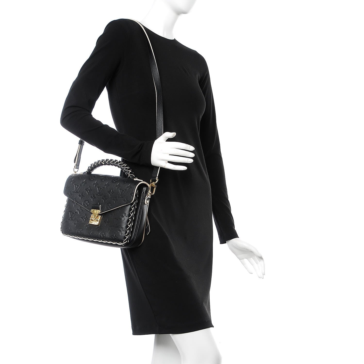 Louis Vuitton Empreinte Braided Pochette Metis Black 2 of 8