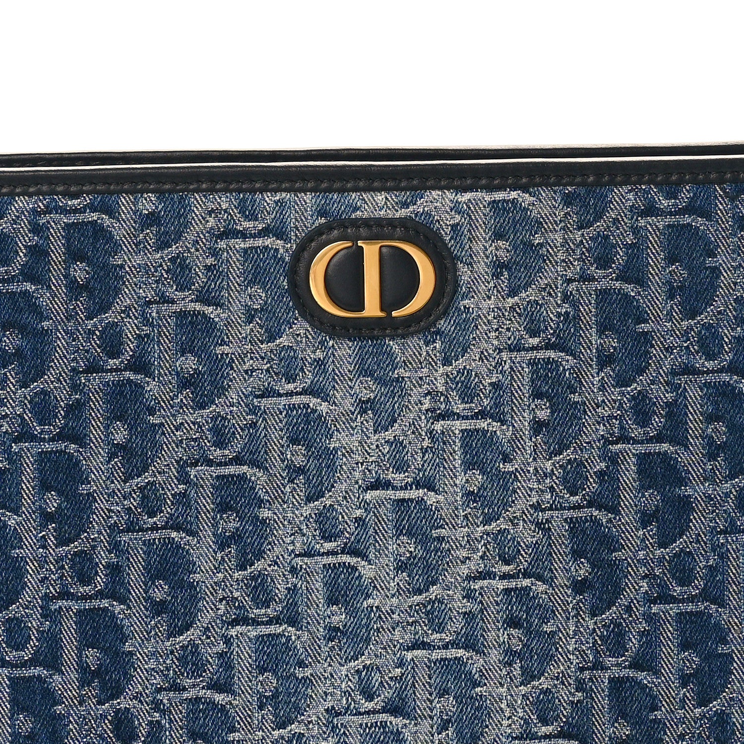 Christian Dior Denim Oblique 30 Montaigne Dea Pouch Blue 1523168