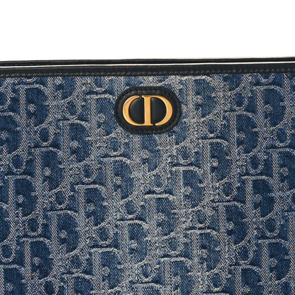 Christian Dior Denim Oblique 30 Montaigne Dea Pouch Blue 7 of 9