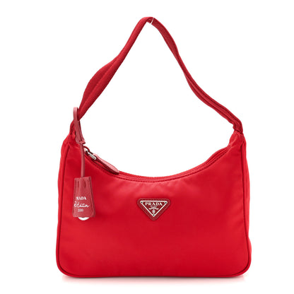 Prada Tessuto Nylon Mini Re-Edition 2000 Bag Rosso 1 of 12