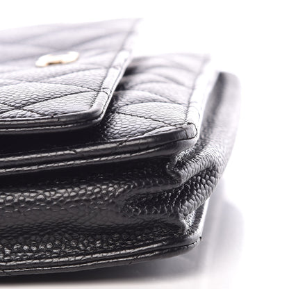 Chanel Caviar Quilted Wallet On Chain WOC Black 9 of 10