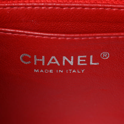 Chanel Caviar Quilted Mini Rectangular Flap Red 6 of 17