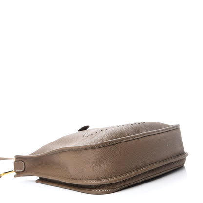 Hermes Taurillon Clemence Evelyne III PM Etoupe 4 of 12