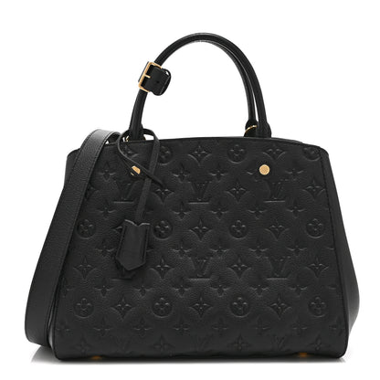 Louis Vuitton Empreinte Montaigne MM Black 1 of 9