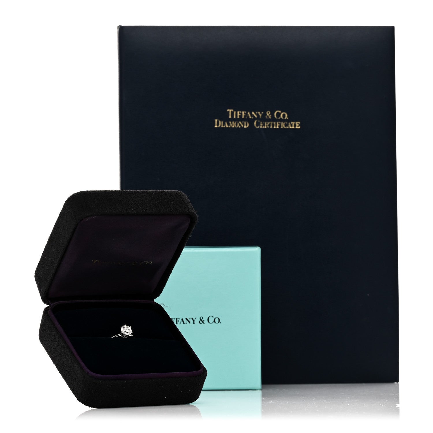 Tiffany Platinum Diamond .81ct Solitaire Engagement Ring 48 4.5 7 of 7