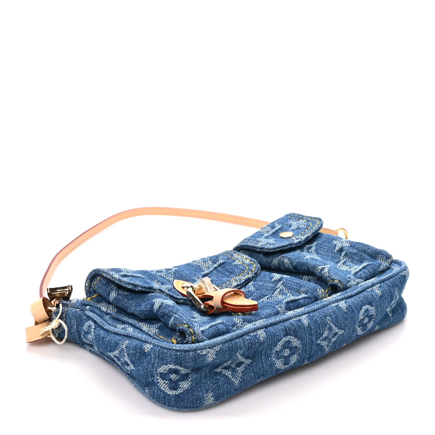 Monogram Pochette Accessories Cargo Blue Denim