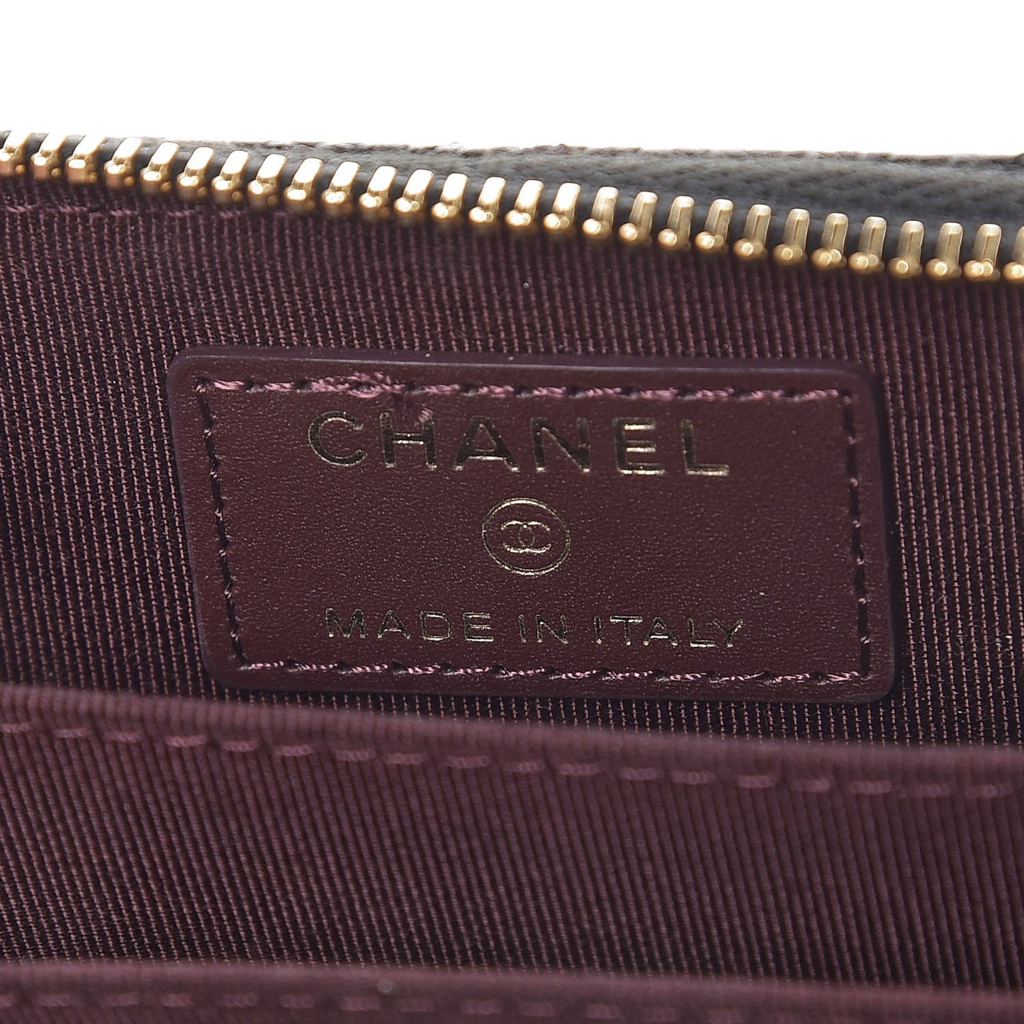 Caviar Quilted Zip Coin Purse Black
