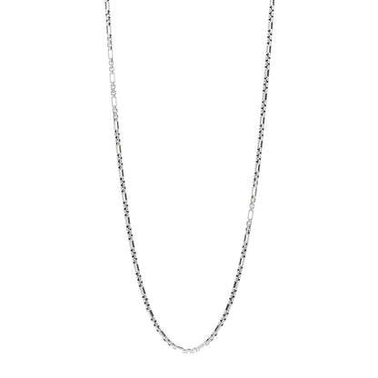 David Yurman Sterling Silver 3mm Open Station Box Chain Necklace 22" 1 of 4