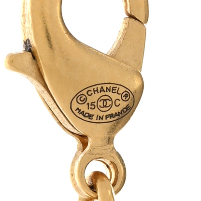 Chanel Metal CC Necklace Matte Gold 6 of 6