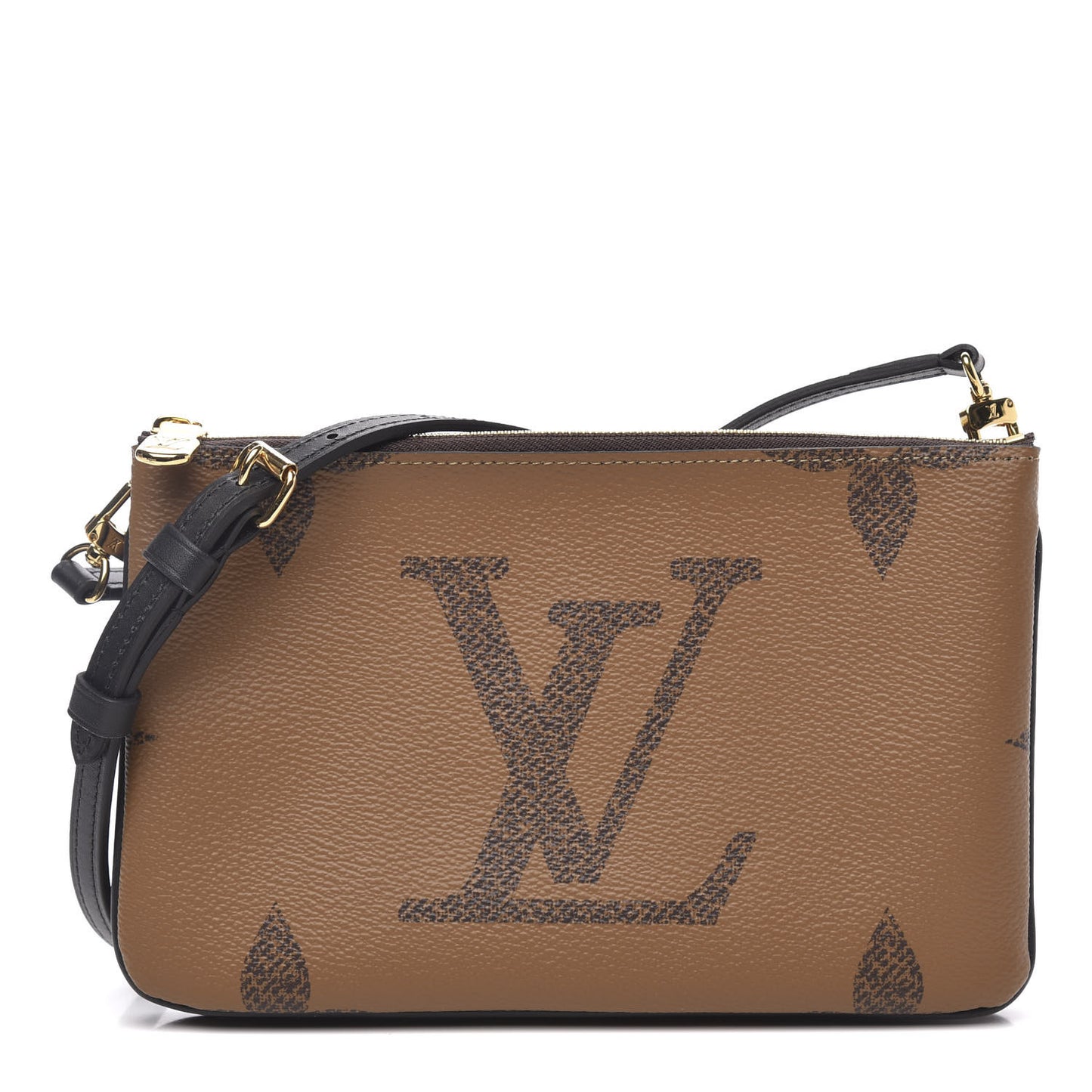 Reverse Monogram Giant Double Zip Pochette