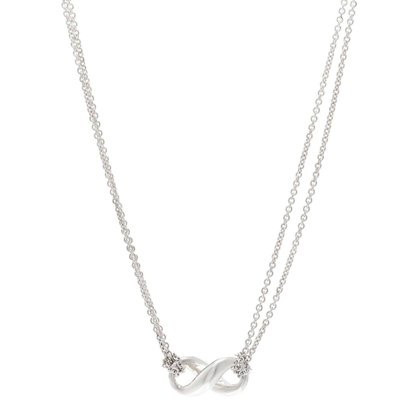 Sterling Silver Figure 8 Pendant Necklace
