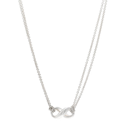Tiffany Sterling Silver Figure 8 Pendant Necklace 1 of 4