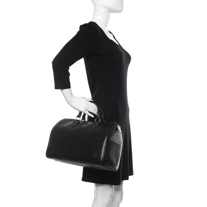 Louis Vuitton Epi Speedy 30 Black 2 of 9