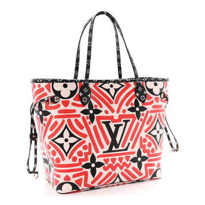 Louis Vuitton Monogram Giant Crafty Neverfull MM Creme Rouge Black 3 of 11