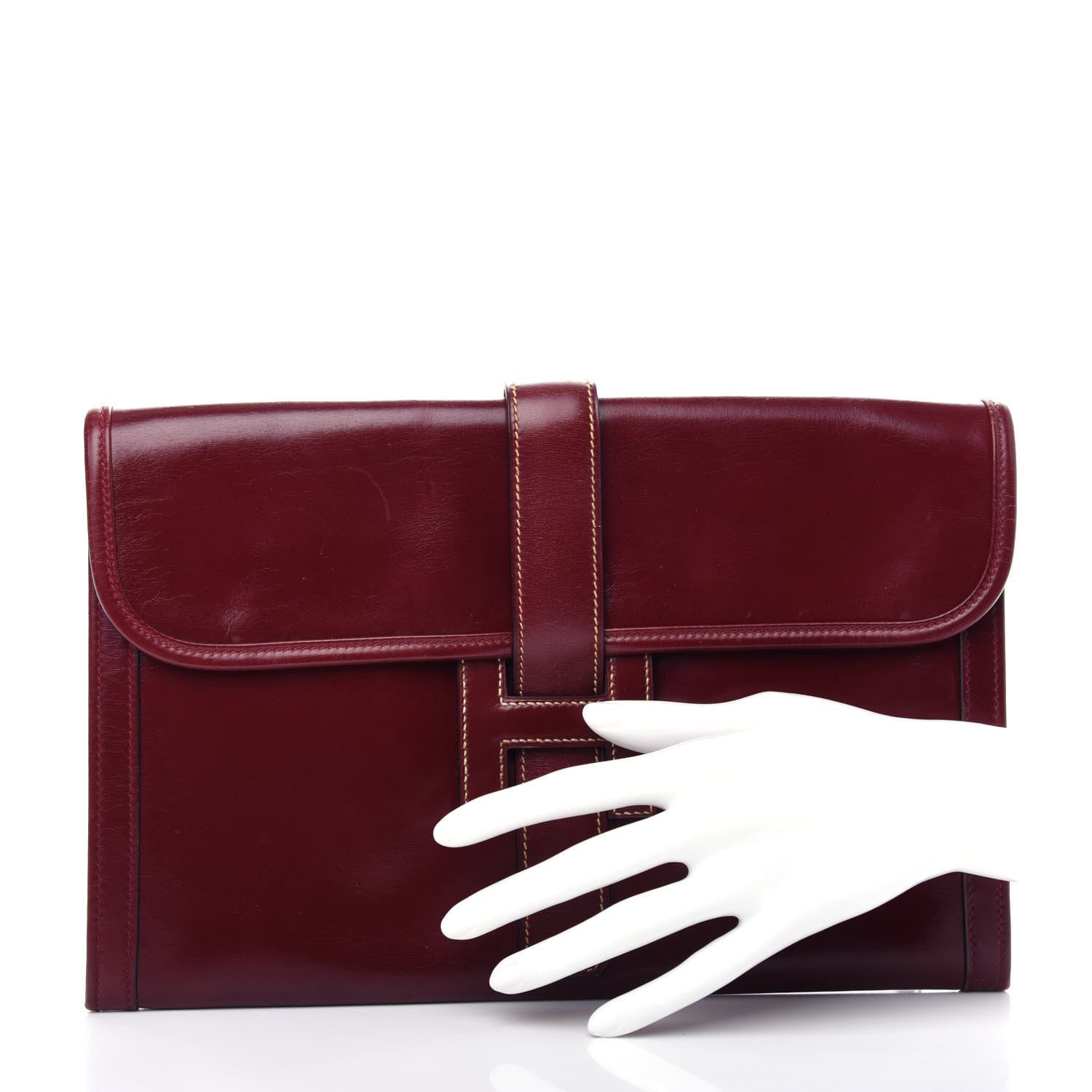Hermes Box Jige PM Clutch Rouge H 2 of 7