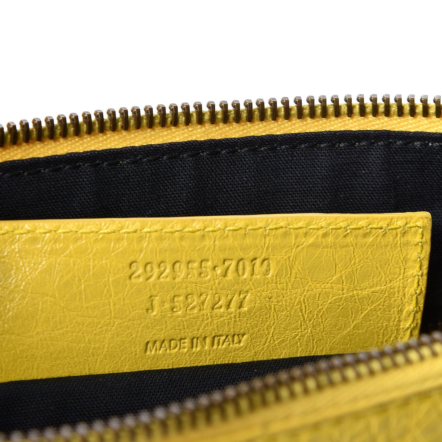 Agneau Classic Hardware Flat Handle Clutch Curry