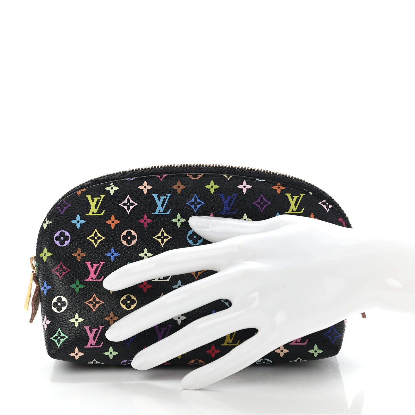 Monogram Multicolor Cosmetic Pouch Black Grenade