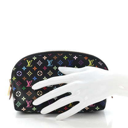 Louis Vuitton Monogram Multicolor Cosmetic Pouch Black Grenade 2 of 10