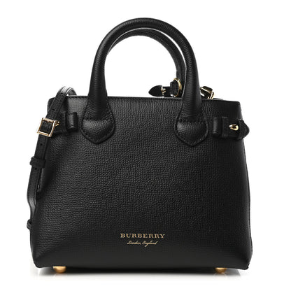 Burberry Derby Calfskin House Check Baby Banner Tote Black 1 of 4