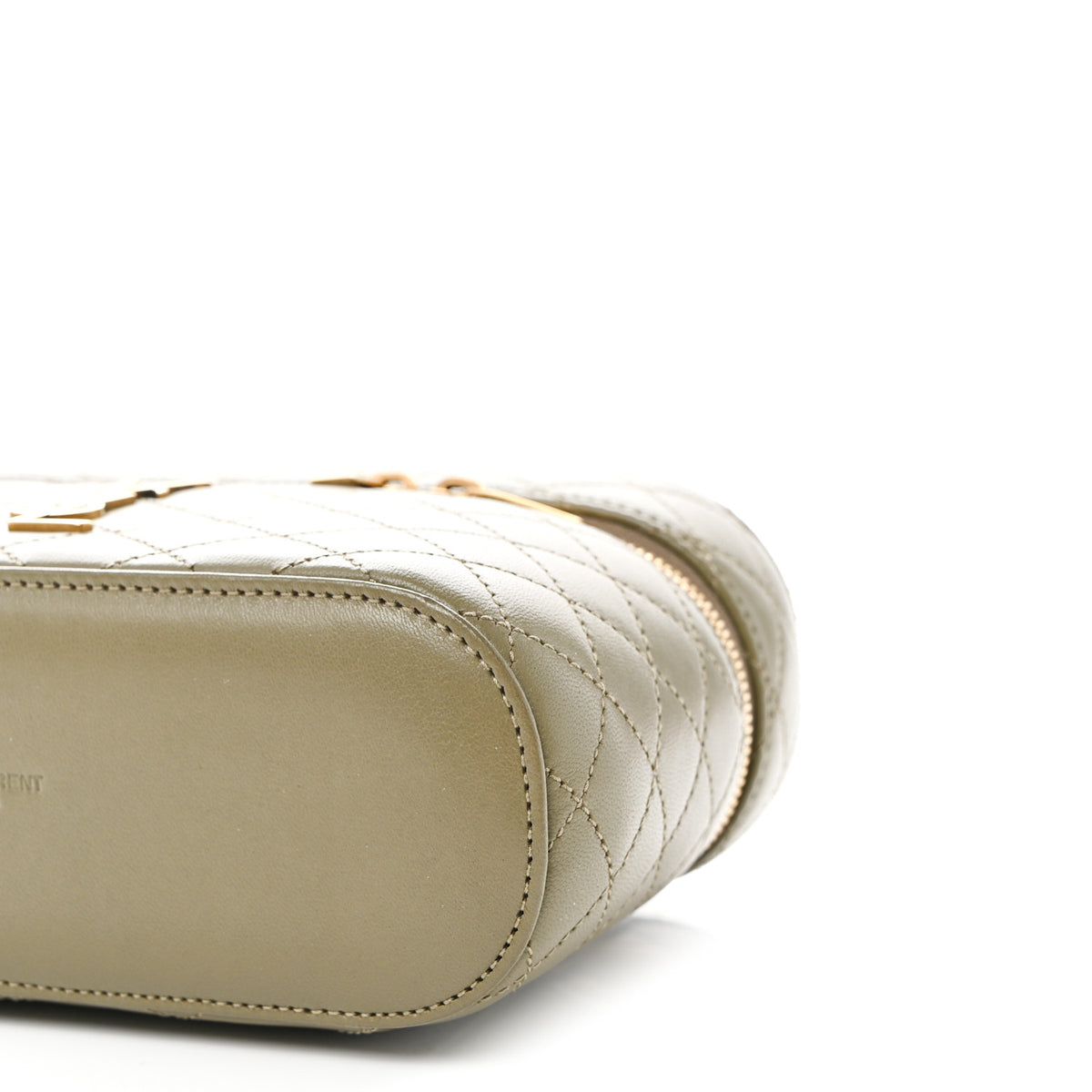Saint Laurent Lambskin Quilted Mini Gaby Vanity Case Light Musk 9 of 9