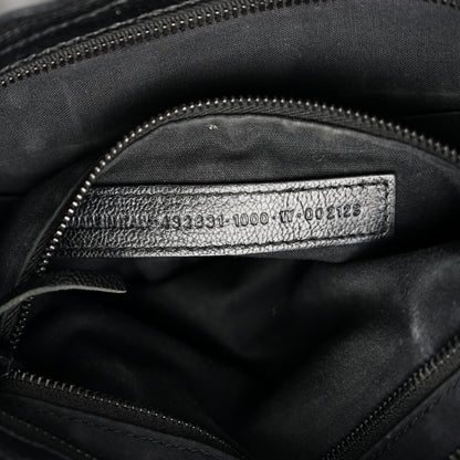 Balenciaga Chevre Black Metallic Edge Hardware S City Black 7 of 11