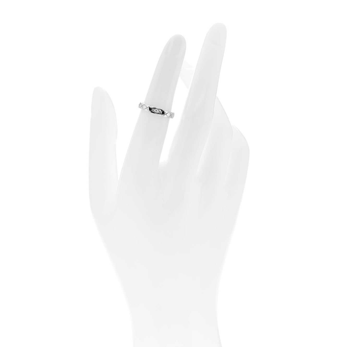 18K White Gold Mini Coco Crush Ring 48 4.5