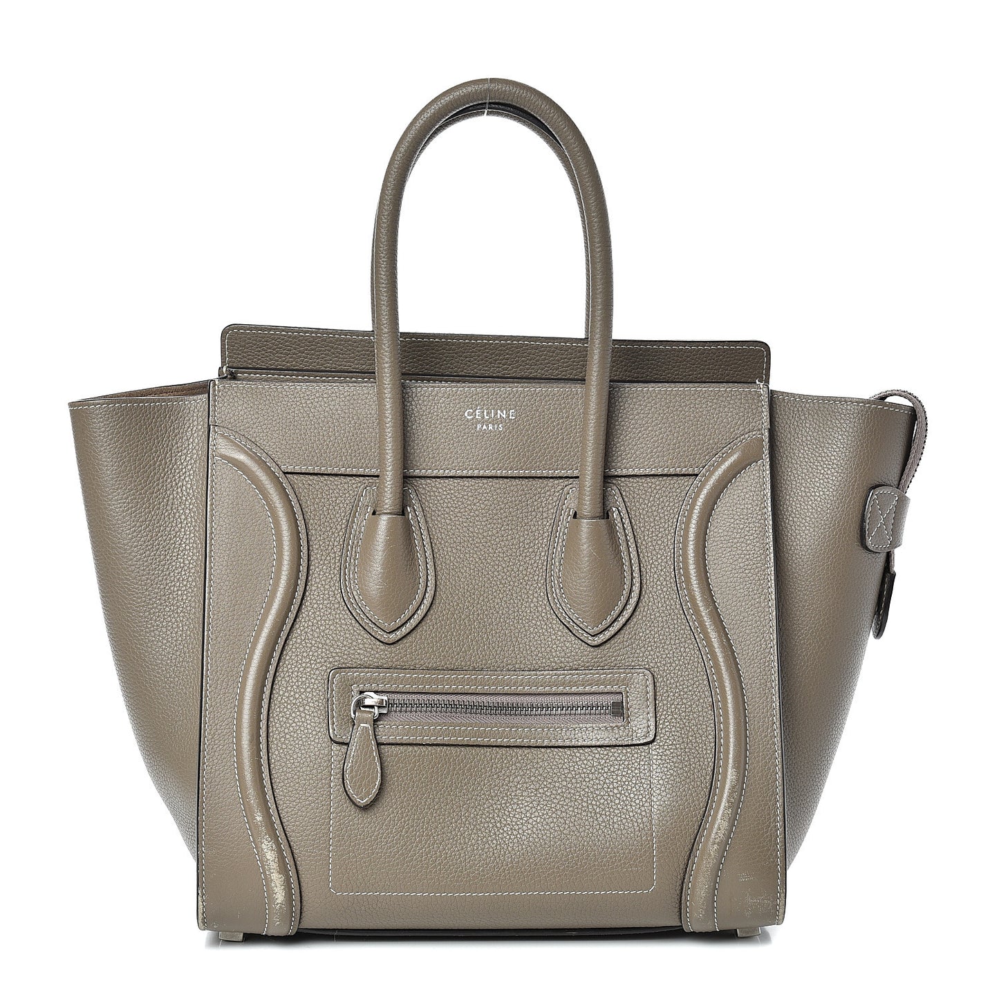 Drummed Calfskin Micro Luggage Souris