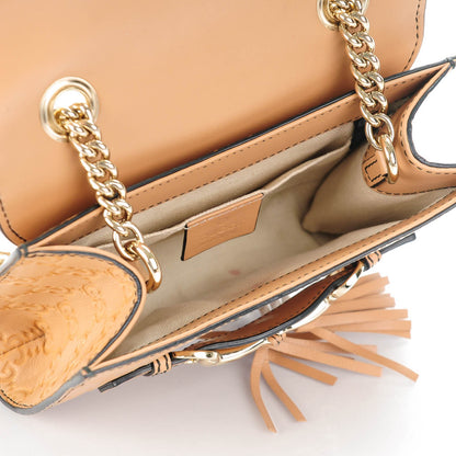 Gucci Guccissima Mini Emily Chain Shoulder Bag Camelia 5 of 7