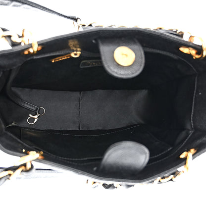 Chanel Caviar Quilted Petit Shopping Tote PST Black 5 of 12