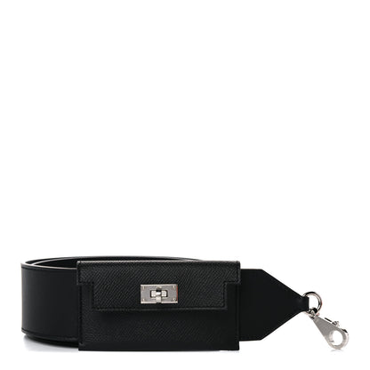 Hermes Swift Epsom Pocket Kelly Shoulder Strap Black 1 of 9