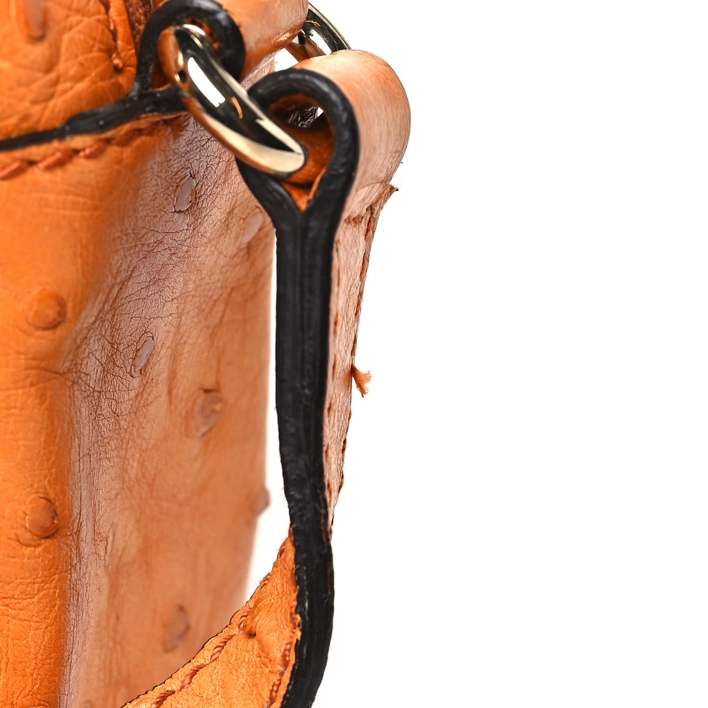 Ostrich Small Soho Disco Bag Orange
