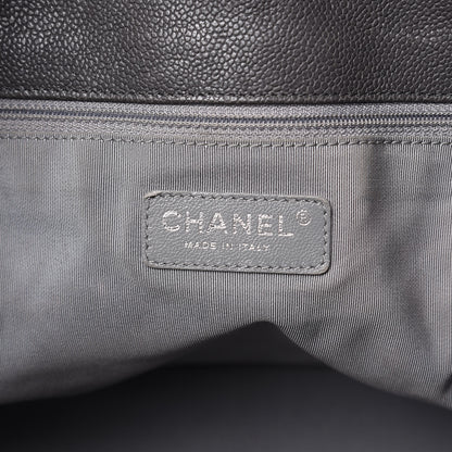 Chanel Caviar Quilted French Riviera Hobo Dark Grey 6 of 17