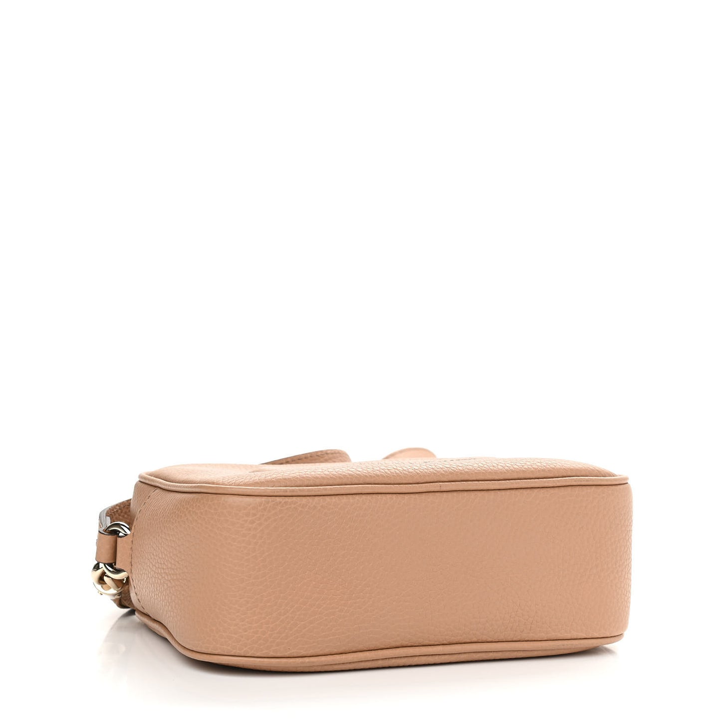 Pebbled Calfskin Small Soho Disco Bag Camelia