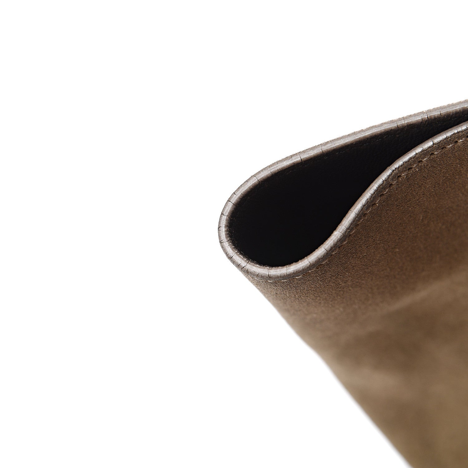 Celine Drummed Calfskin Suede Medium Trapeze Souris 11 of 22
