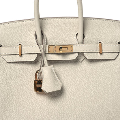 Hermes Togo Birkin 25 Craie 8 of 11