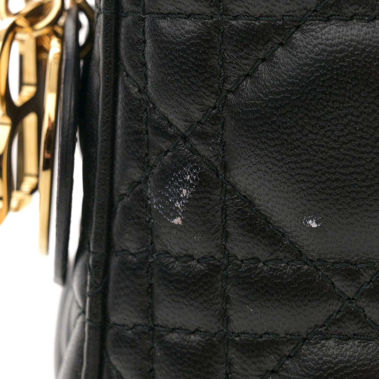 Lambskin Cannage Mini Lady Dior Black