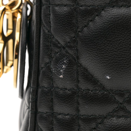 Christian Dior Lambskin Cannage Mini Lady Dior Black 11 of 12