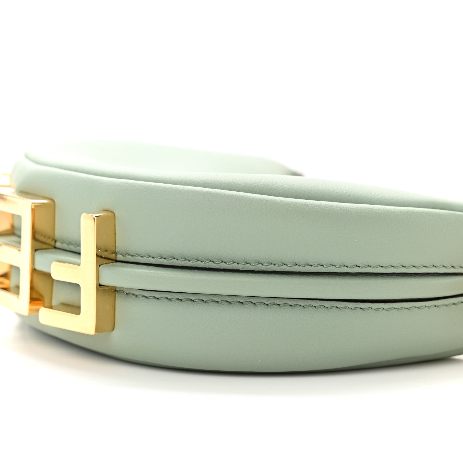 Fendi Vitello Grace New Matte Nano Fendigraphy Hobo Charm Menta 9 of 10