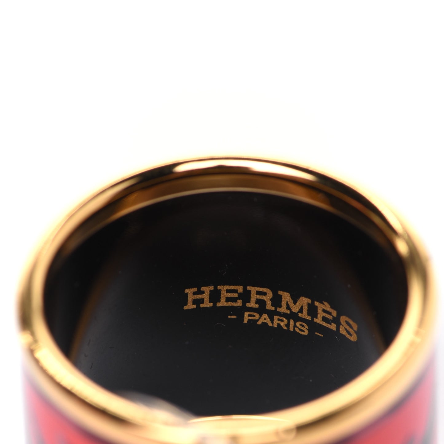 Enamel Gold Plated Brazil Scarf Ring