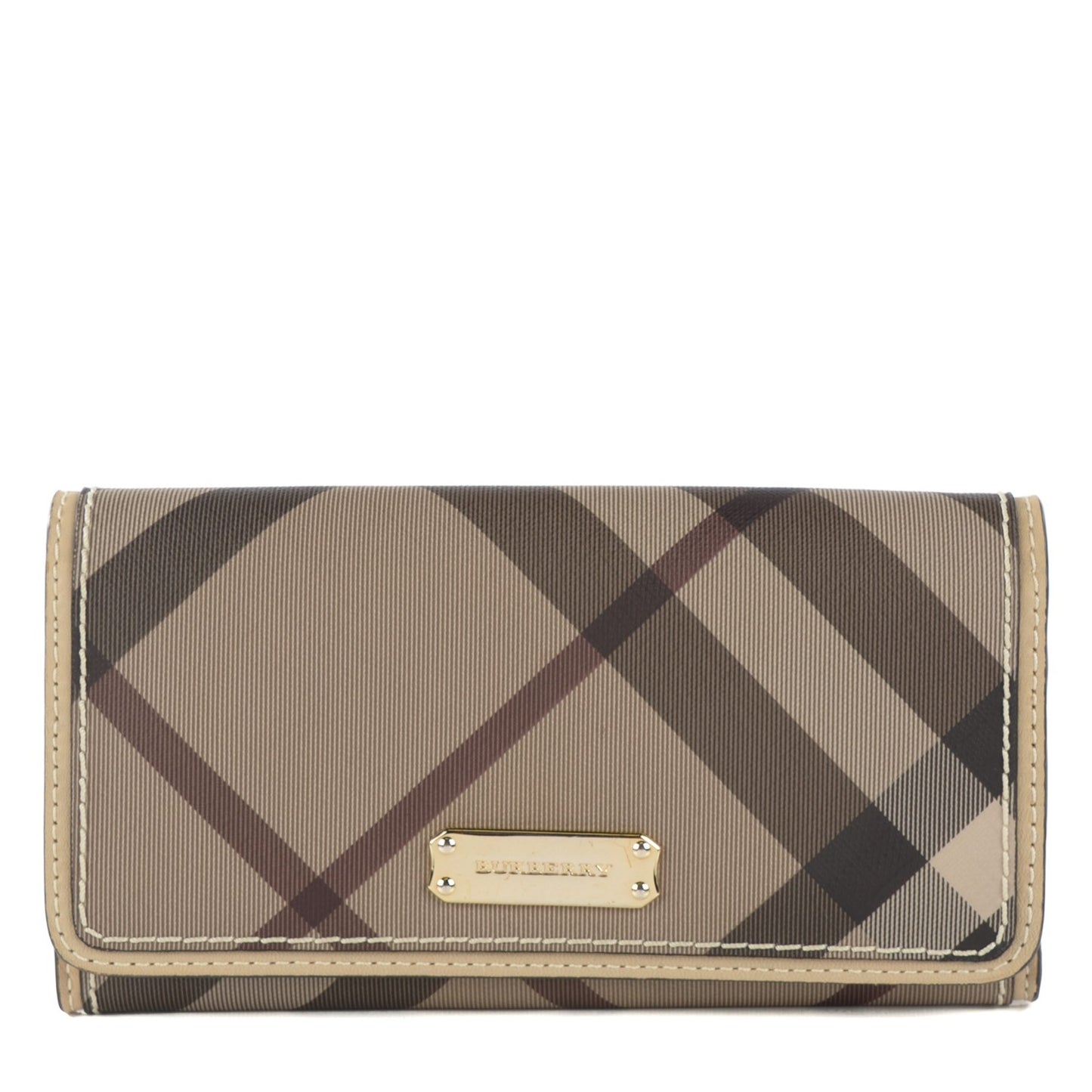 Smoked Check Continental Wallet