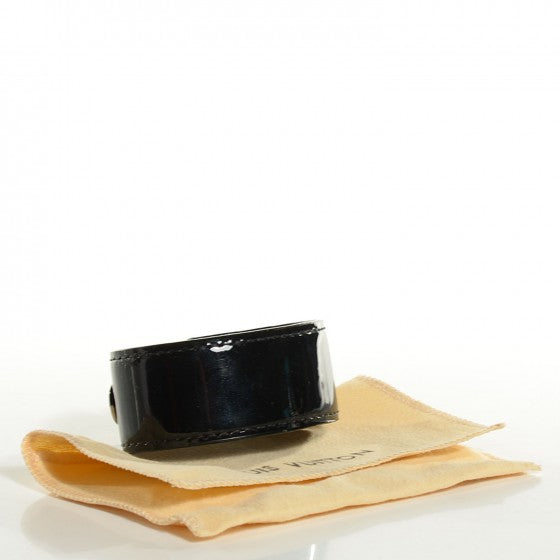 Louis Vuitton Patent Save It Bracelet 19 Black 7 of 14